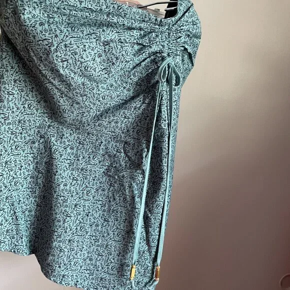 NWT Anthropologie MAEVE Convertible Tank Top Size 4 Blue Print Tube Top XS/S - Picture 5 of 10